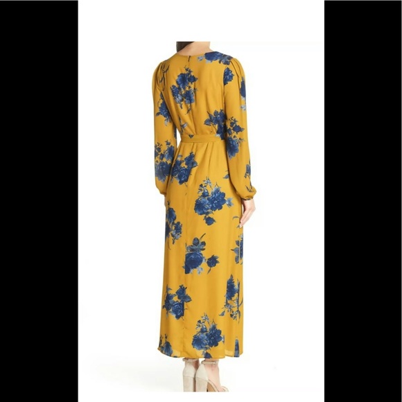 Chelsea28 Floral Print Faux Wrap Maxi Dress size S - Picture 2 of 7